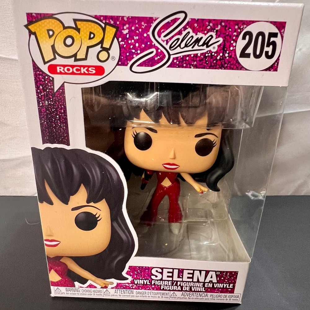 Funko Pop Selena 205 Vinyl Figure Rocks Burgundy Jumpsuit Excellent Condition